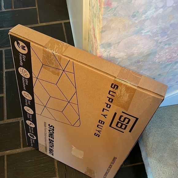 Brand New Stone Bath Mat Diatomaceous Earth Modern Sustainable Non-Slip Gray - Picture 11 of 13